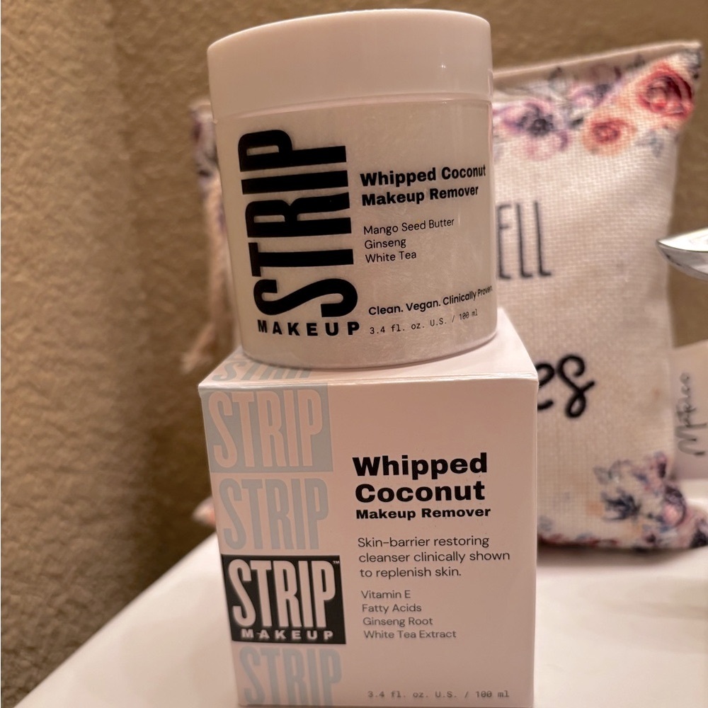 STRIP MAKEUP Whipped Coconut Makeup Remover 
  3.4 oz - Full Size - New in Box!